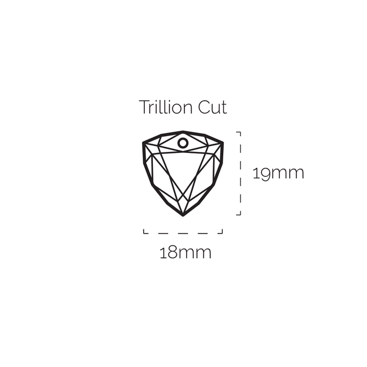 Moonstone Trillion Cut Necklace Gemstones