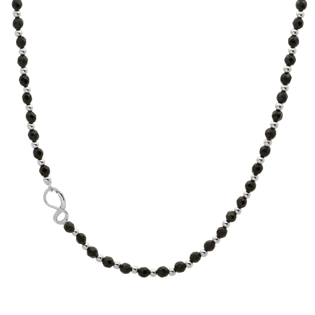 Link Ketting Onyx Mix Zilver